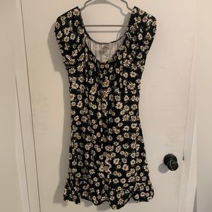 Black floral dress